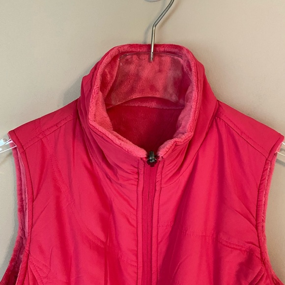 Kiwi Kate Hot Pink Plush Reversable Vest | Women's Sz SM - Picture 5 of 12